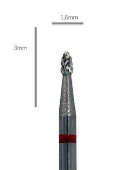 Aphro Nails Pro-line carbide műköröm csiszoló fréz lándzsa 1,6mm
