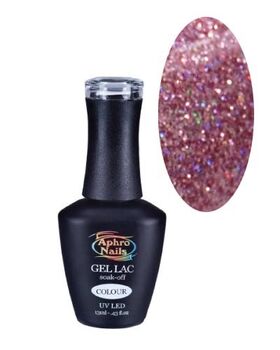 Aphro Nails gél lakk Purple glitter 13ml 267