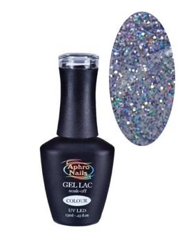 Aphro Nails gél lakk Violet glitter 13ml 268