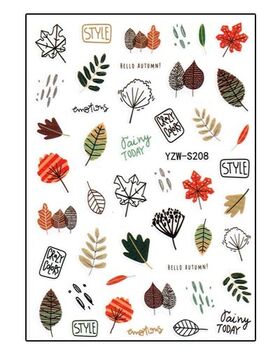 Körömmatrica Autumn day YZWS208