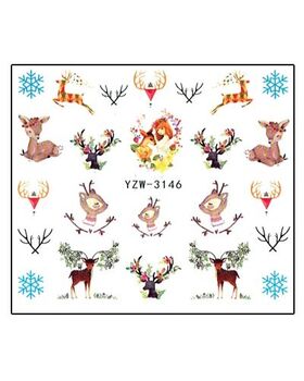 Körömmatrica Baby Deer YZW3146