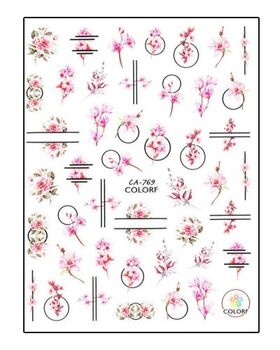 Körömmatrica Cherry blossom CA769