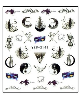 Körömmatrica Day and night YZW3141