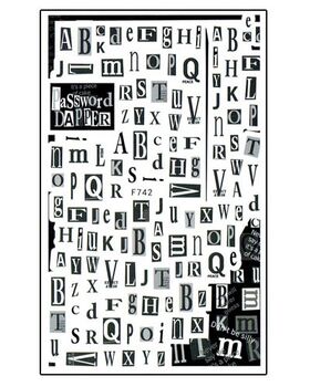 Körömmatrica Letters F742