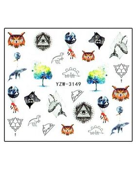 Körömmatrica Spirit life YZW3149