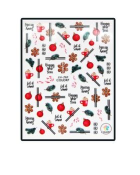 Körömmatrica Happy New Year CA720