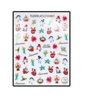 Körömmatrica Snowman CA721