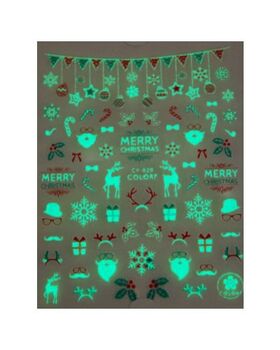 Körömmatrica Glow XMAS CY020