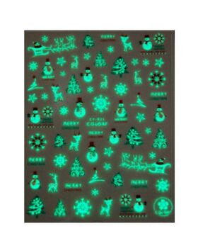 Körömmatrica Glow Christmas tree CY021