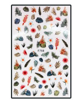 Körömmatrica Green garden F758