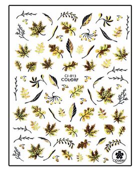 Körömmatrica Forest Leafs CJ013