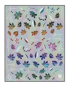 Körömmatrica Forest Leafs Colorful CJ013SZ