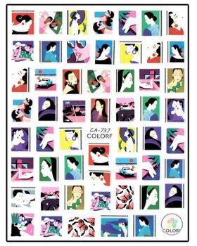 Körömmatrica Girl in Town CA737