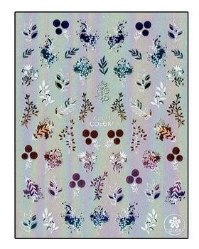 Körömmatrica Golden Garden Colorful CJ011SZ