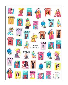 Körömmatrica Lady CA739