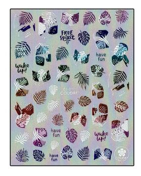 Körömmatrica Leaf mania Colorful CJ010SZ