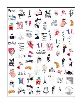 Körömmatrica Life in Paris CA741