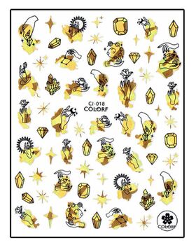 Körömmatrica Mine Gems CJ018