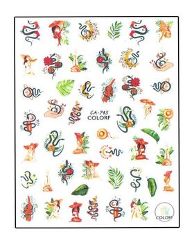 Körömmatrica Secret Garden CA745