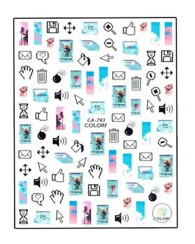 Körömmatrica Social Life CA743