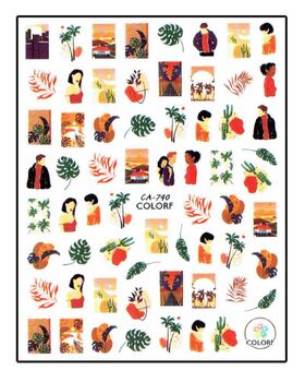 Körömmatrica Summer Night CA740