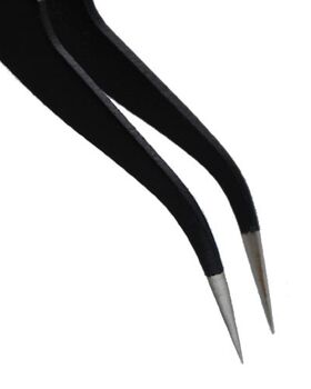 Precíziós körömdíszítő csipesz hajlított 2 Precíziós körömdíszítő csipesz hajlított 2