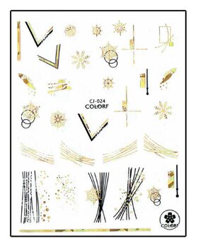 Körömmatrica Ice Flower CJ024