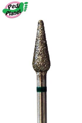 Pedi Planet gyémánt fréz csepp zöld (durva)