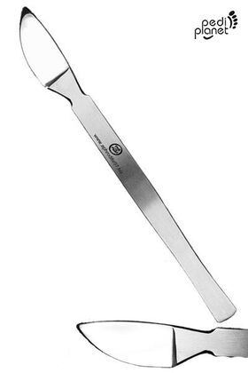 Sarokkés rozsdamentes pedikűr eszköz