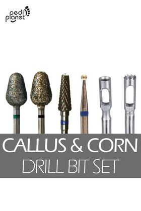 Pedi Planet Callus & Corn drill fréz készlet 6db-os