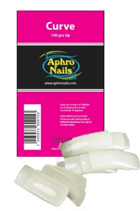 Aphro Nails Curve műköröm tip (hajlított, karvaly 100db)