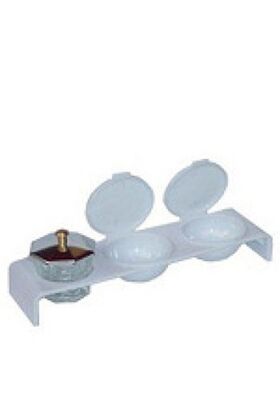 Porcelán tartó műanyag (3 részes)