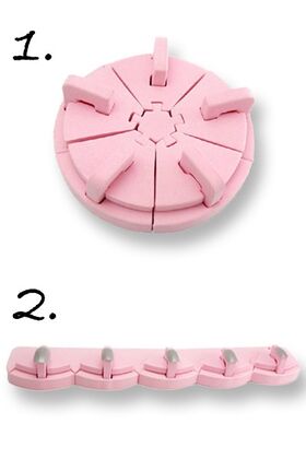 Szivacsos műköröm tip tartó