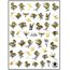 Körömmatrica Gold Flowers CJ015
